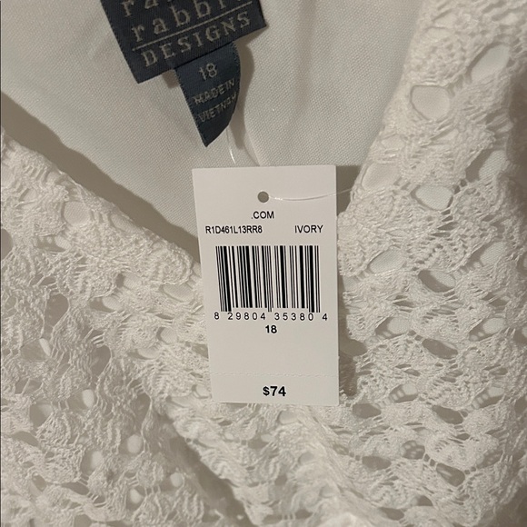 Rabbit Rabbit Rabbit White Textured Midi Dress - Picture 5 of 5